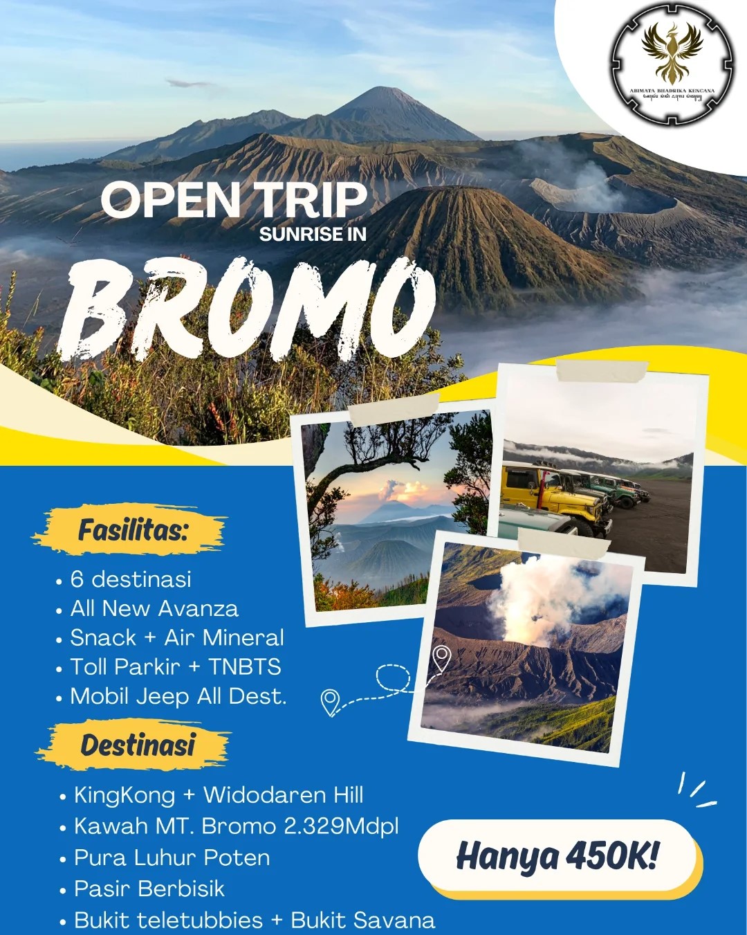 Promo Explore Bromo Sunrise 450K